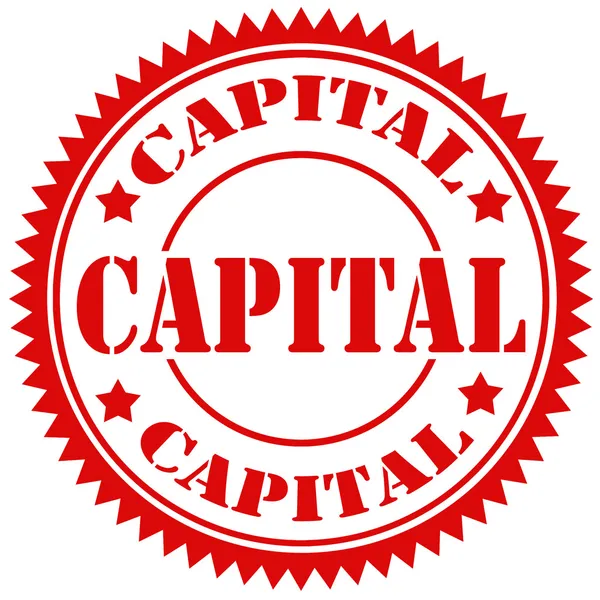 Cachet de capital — Image vectorielle