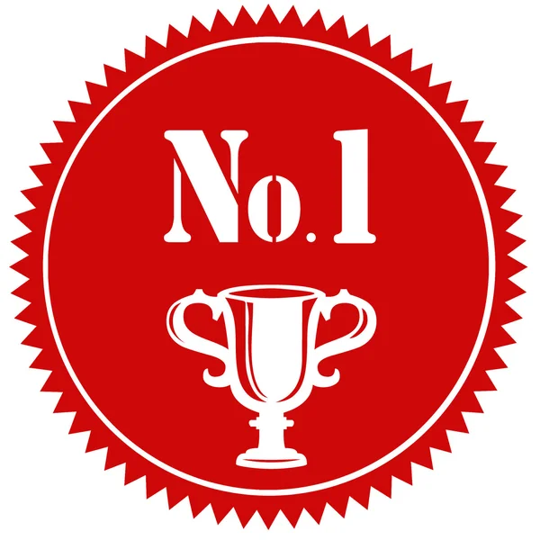 No.1-label — Stockvector