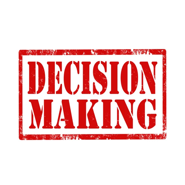 Decision Making-stamp — Stock Vector