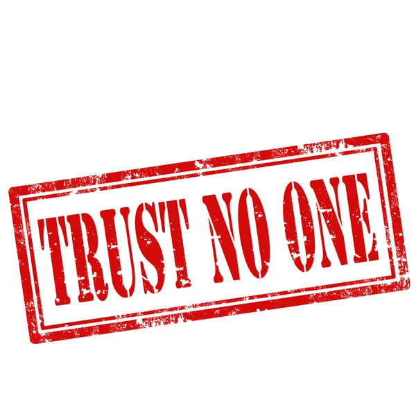 Trust No One-stamp — Stock Vector