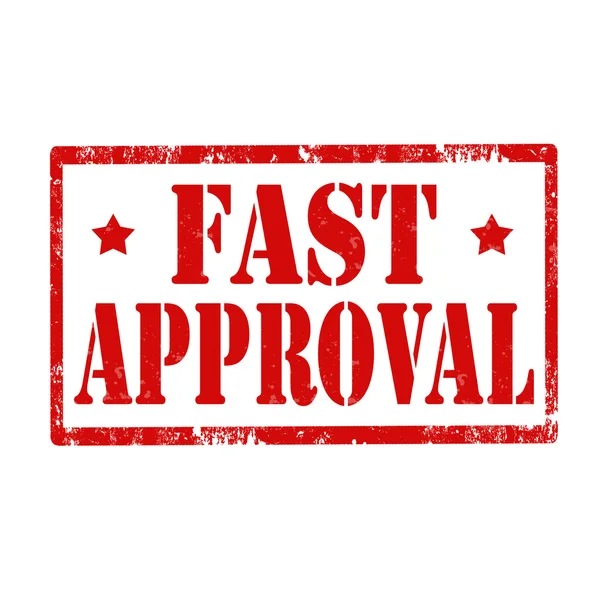 Fast Approval-stamp — Stock Vector