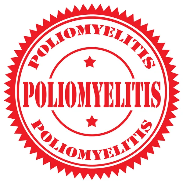 Poliomyelitis-Marke — Stockvektor