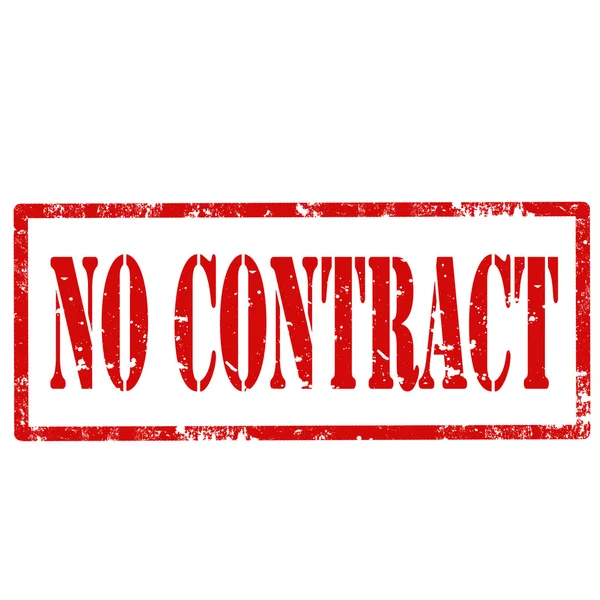 No Contract-stamp — Stock Vector