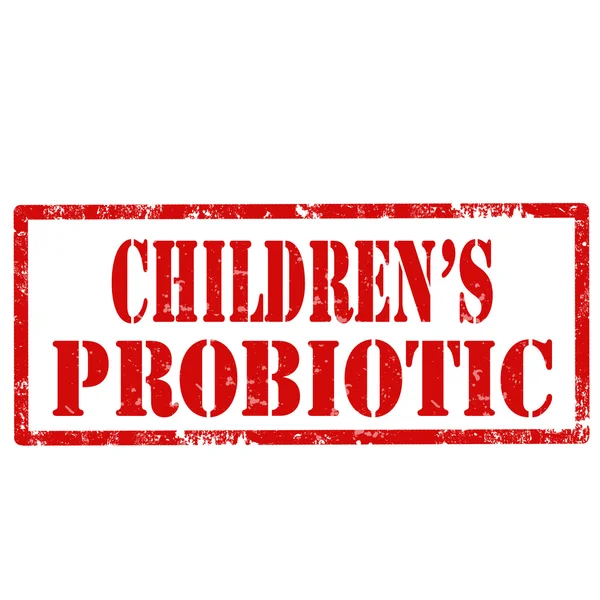 Timbre probiotique pour enfants — Image vectorielle