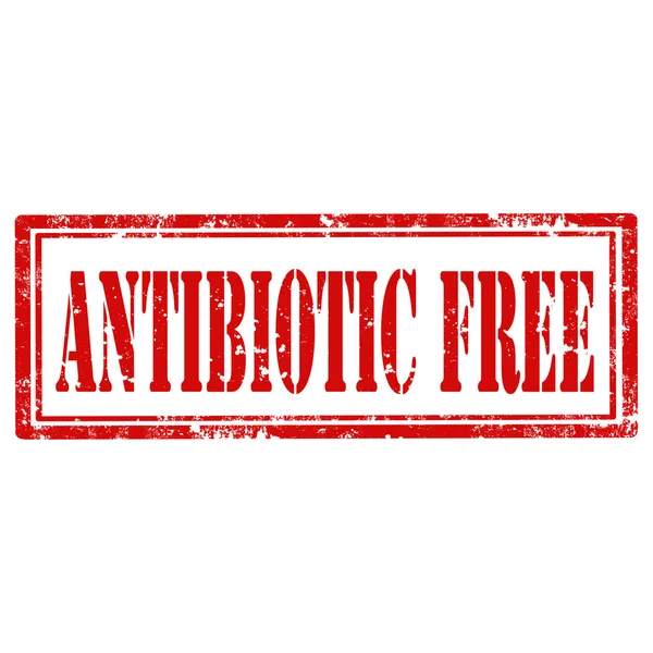 Antibiotikafreistempel — Stockvektor