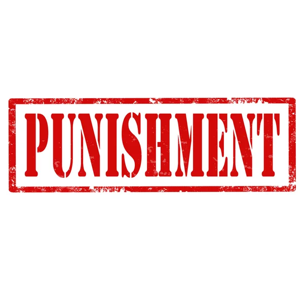 Punishment-stamp — Stock Vector