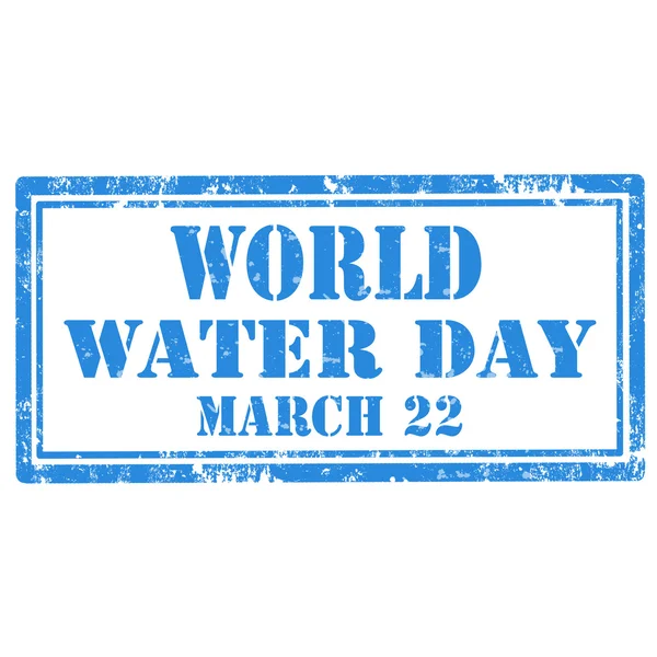 World Water Day-stamp — Stock Vector