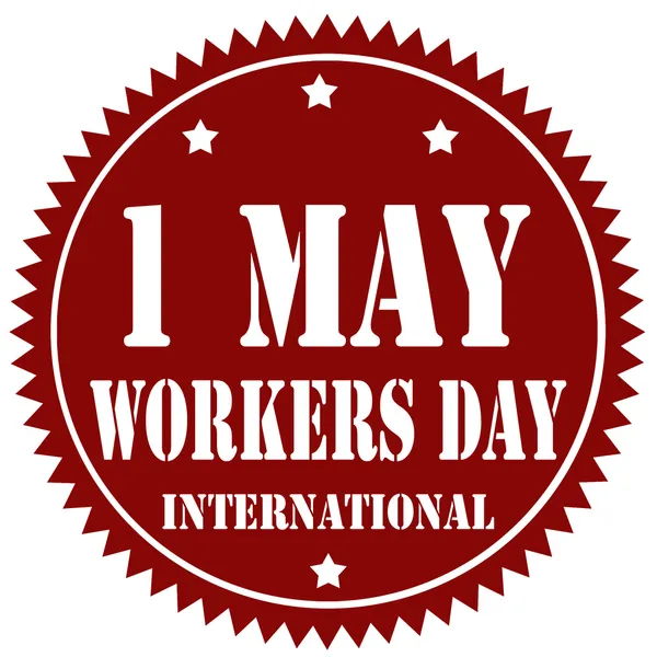 Workers Day-label — Stock Vector