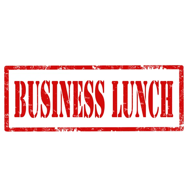Déjeuner-timbre d'affaires — Image vectorielle
