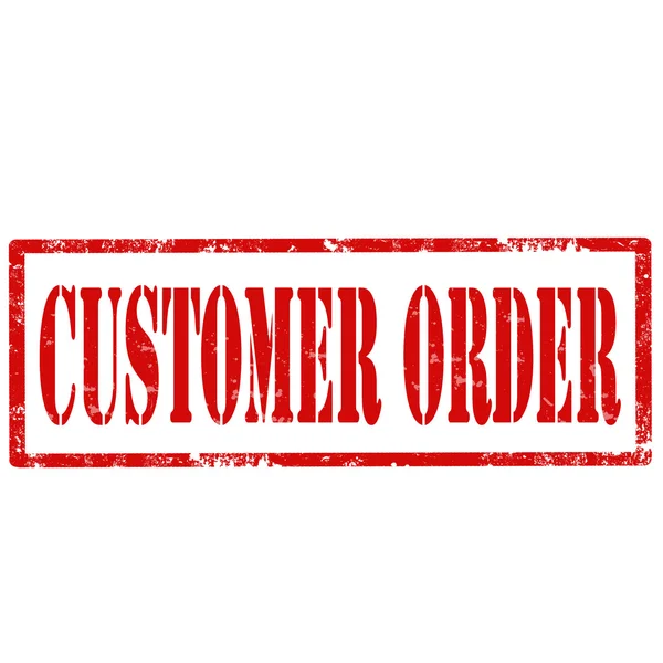 Customer Order-stamp — Stock Vector