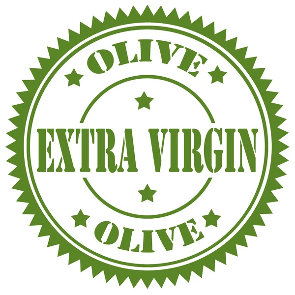 Olive Extra Virgin-stamp — Stock Vector