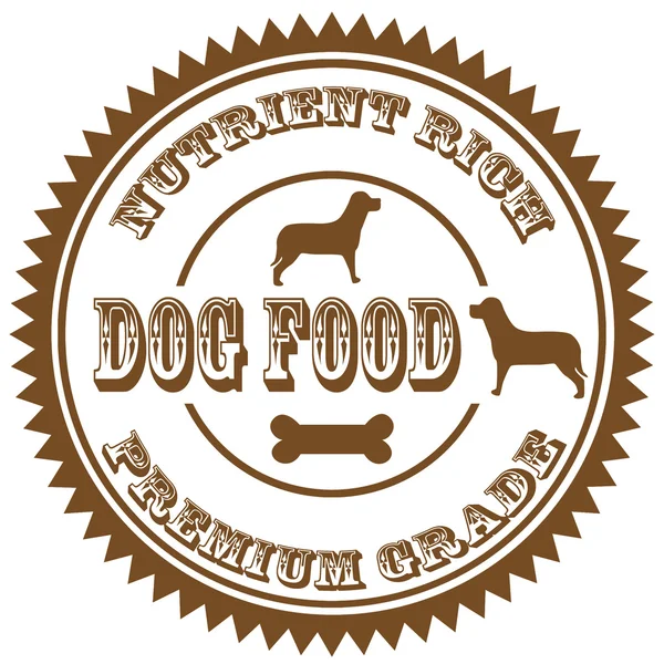 Dog Food-stamp — Stock Vector