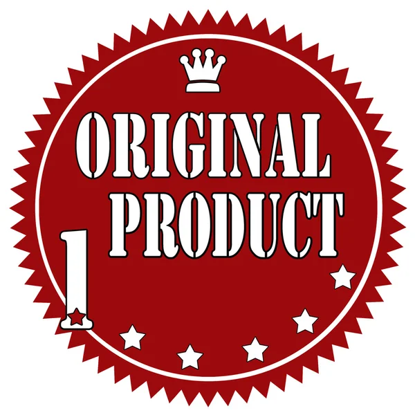 Originele product-label — Stockvector