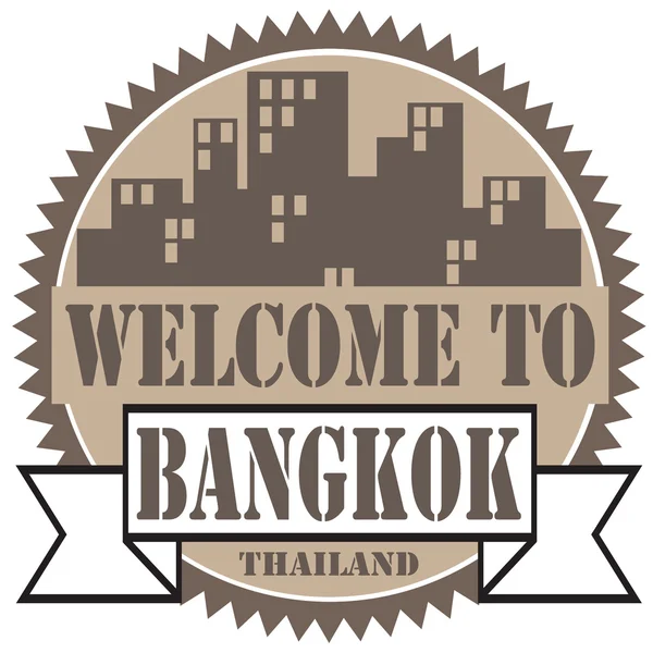 Добро пожаловать в Бангкок — стоковый вектор