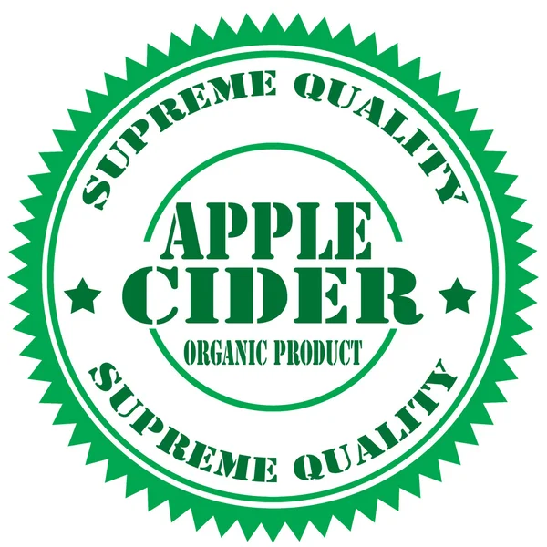 Apple cider-stempel — Stockvector