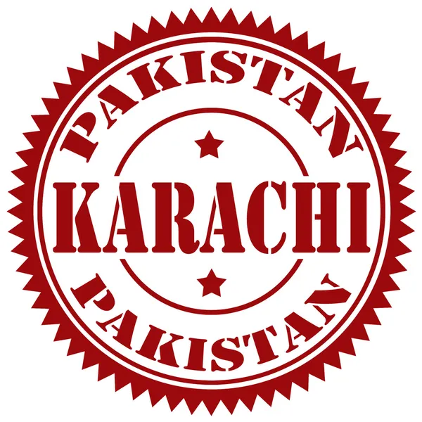 Carimbo de karachi —  Vetores de Stock