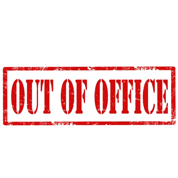 Out Office-stamp — стоковый вектор