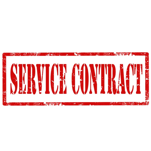 Service Contract-stamp — Stock Vector