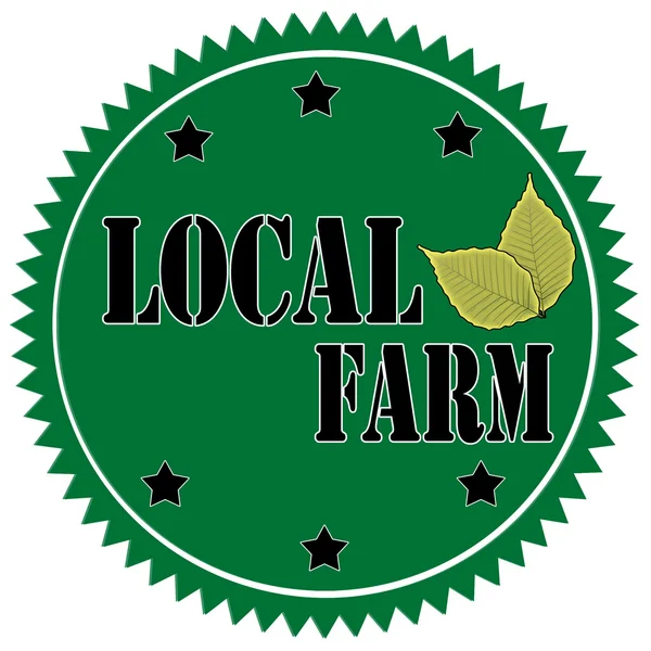 Lokale boerderij-label — Stockvector