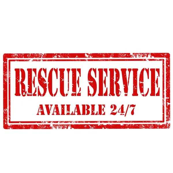 Rescue service-stämpel — Stock vektor