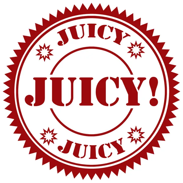 Juicy-stamp — Stock Vector