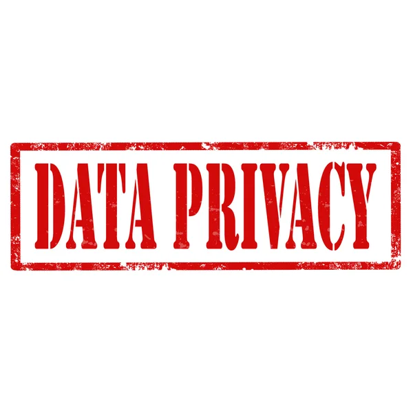 Data privacy-bélyegző — Stock Vector