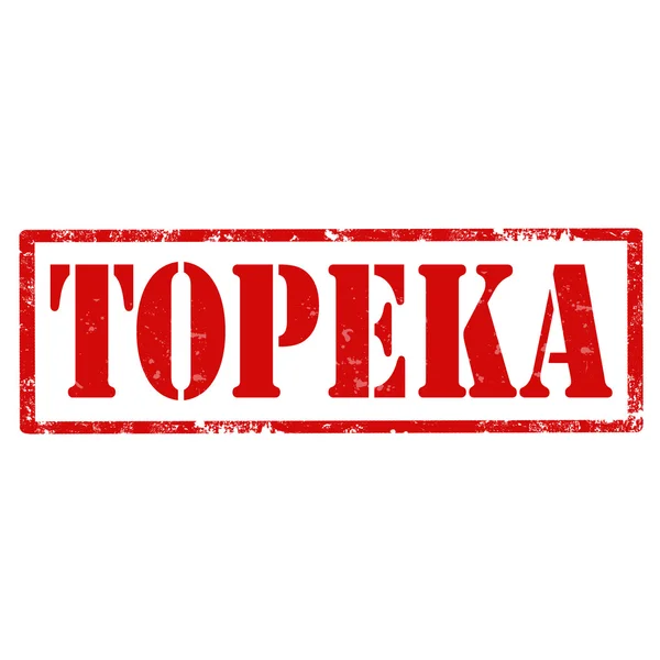 Topeka-stamp — Stock Vector