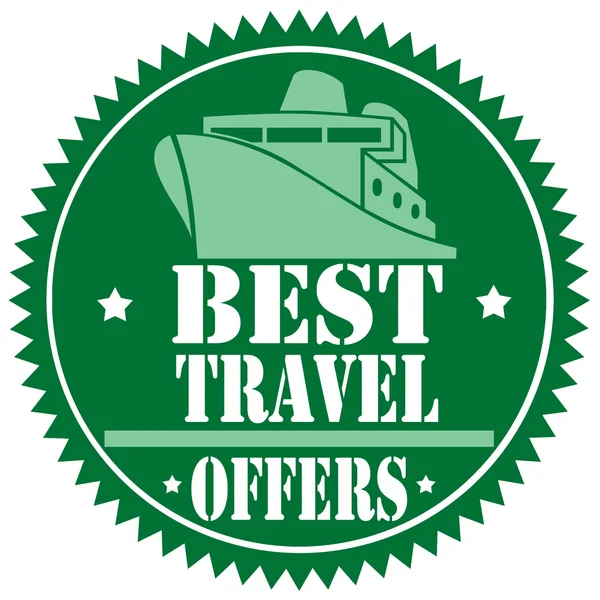 Best Travel-label — Stock Vector