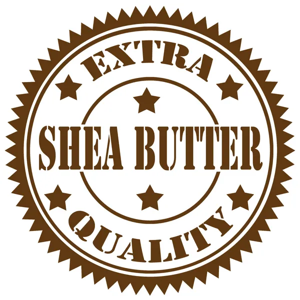 Shea vaj-bélyeg — Stock Vector