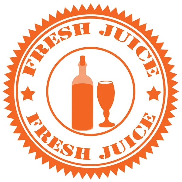 Färsk juice-stämpel — Stock vektor
