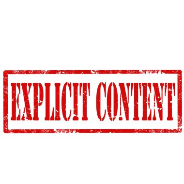 Explicit Content-stamp clipart