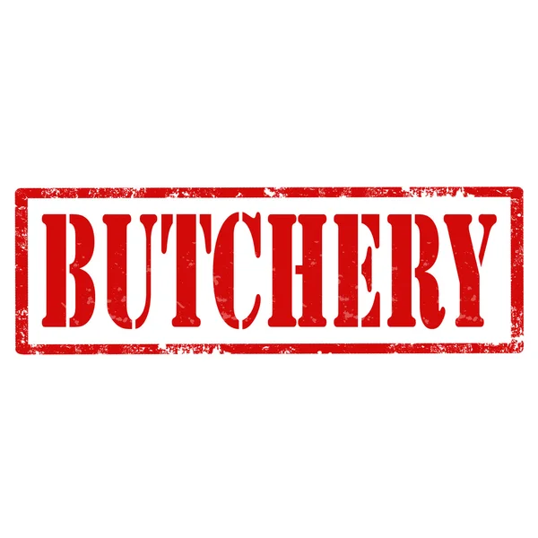 Butchery-stamp — Stock Vector