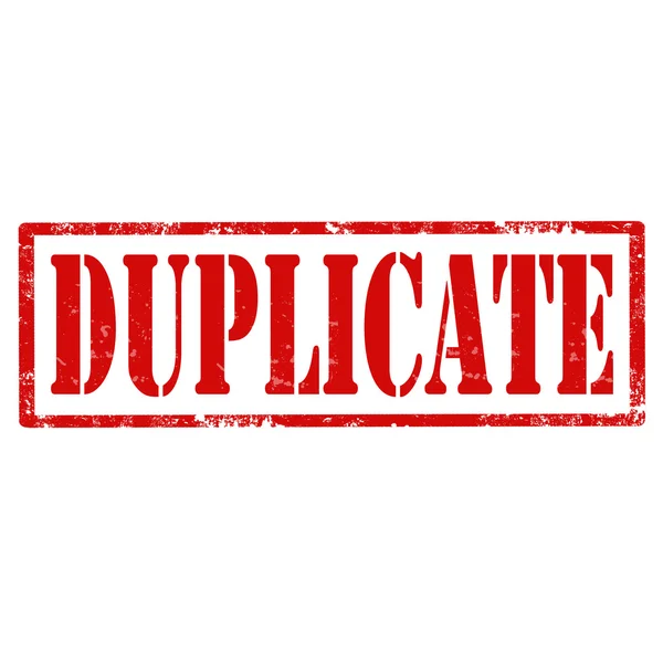 Duplicate-stamp — Stock Vector