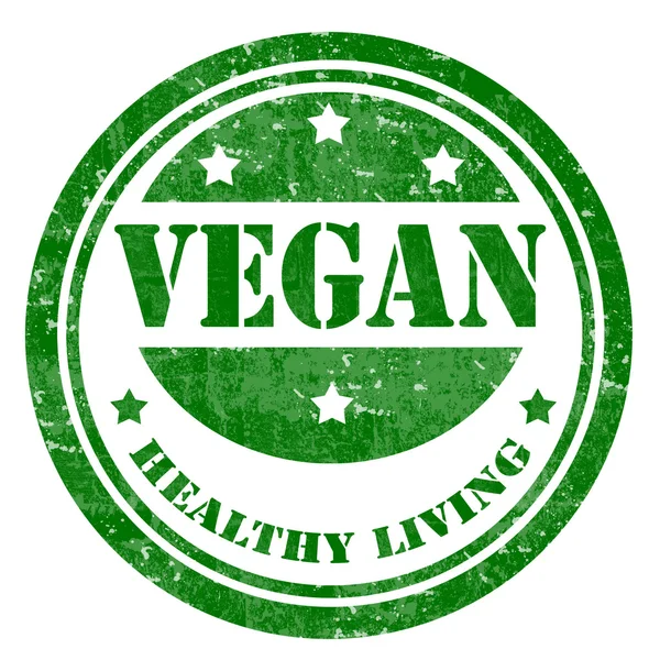 Sello vegano — Vector de stock