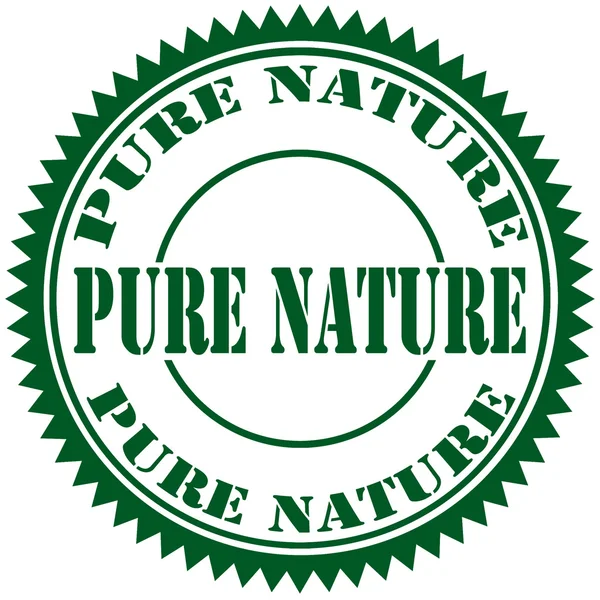 Καθαρή φύση-σφραγίδα — Διανυσματικό Αρχείο