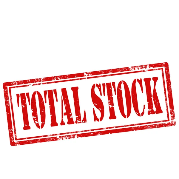 Timbro totale delle scorte — Vettoriale Stock
