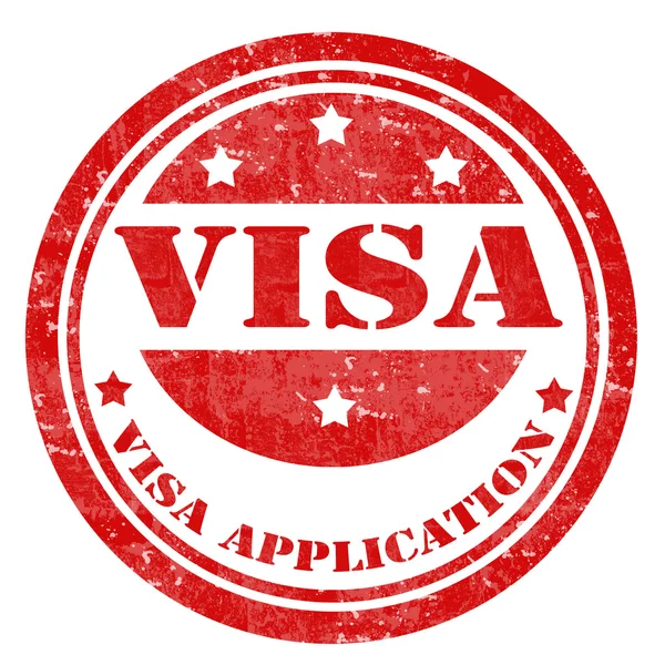 Timbre de visa — Image vectorielle