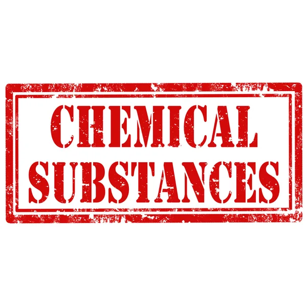 Sustancias químicas-sello — Archivo Imágenes Vectoriales