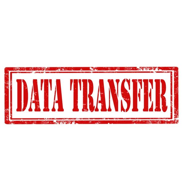 Data Transfer-stamp — Stock Vector