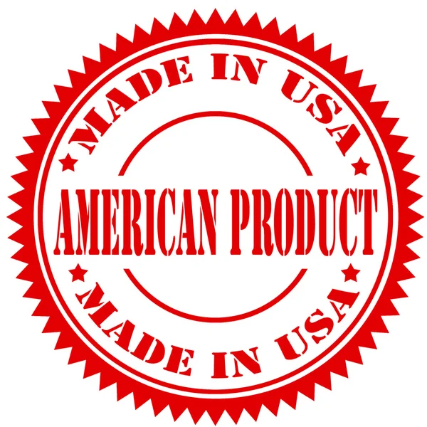 Timbro del prodotto americano — Vettoriale Stock