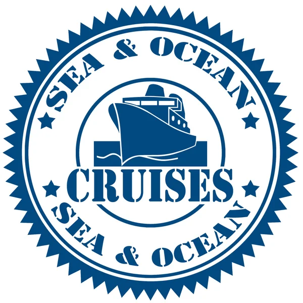 Cruises-stamp — Stock Vector