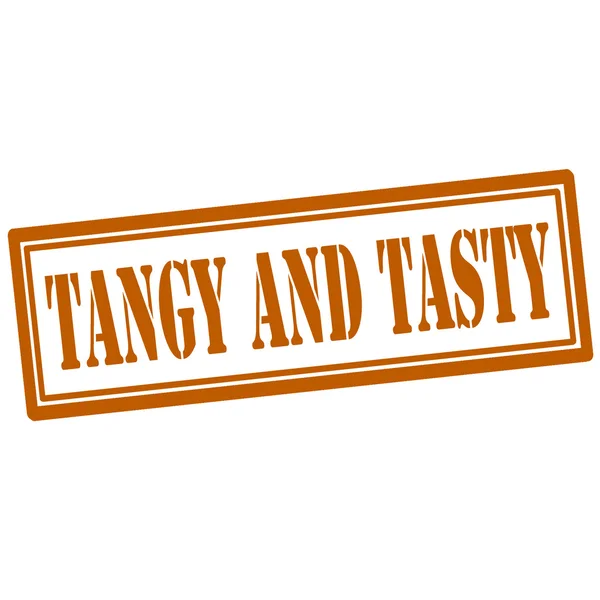 Tangy And Tasty-stamp — Stock Vector