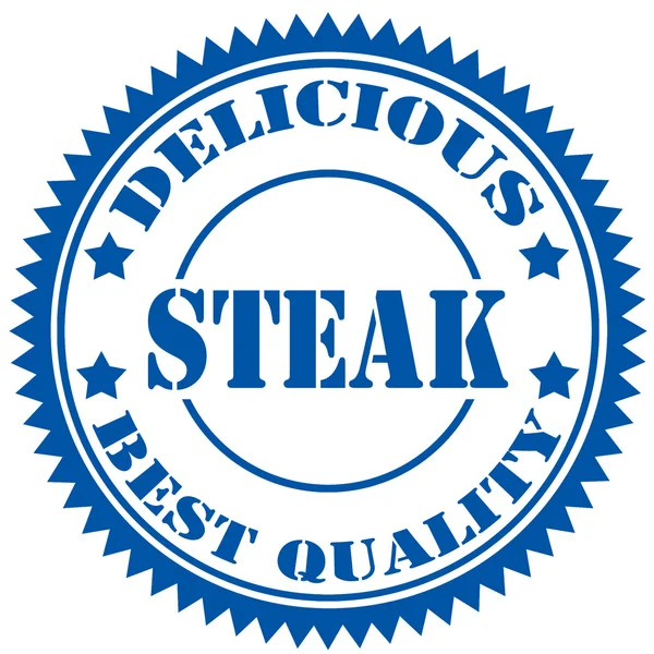 Steak-stamp — Stock Vector