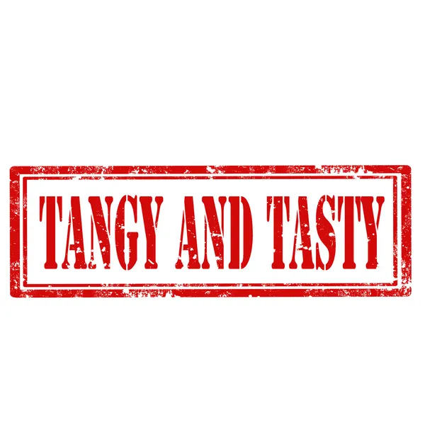 Tangy y sabroso sello — Vector de stock