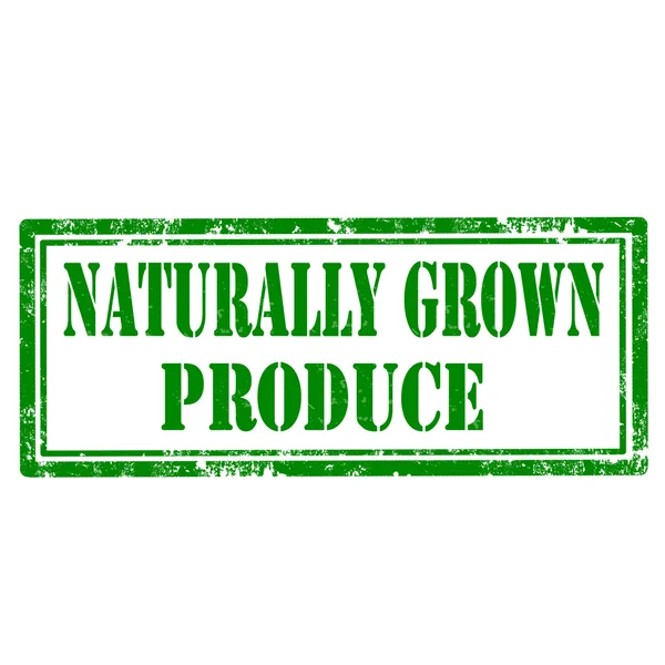 Carimbo de produto naturalmente cultivado — Vetor de Stock