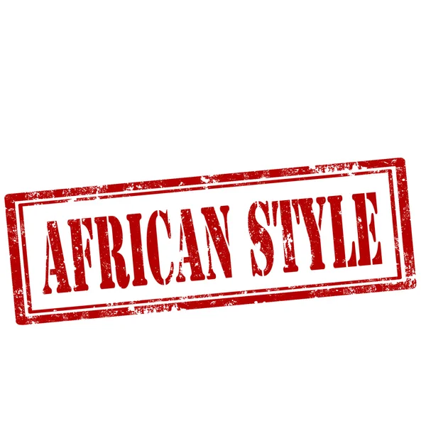 Sello de estilo africano — Vector de stock