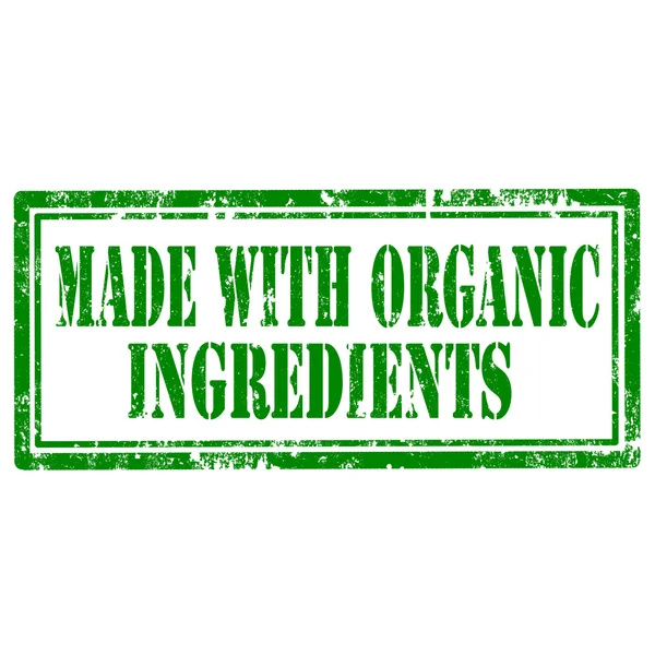 Made With Organic Ingredients — Stock Vector