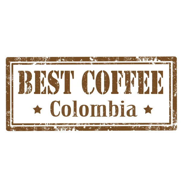 Najlepsza kawa pieczęć — Wektor stockowy