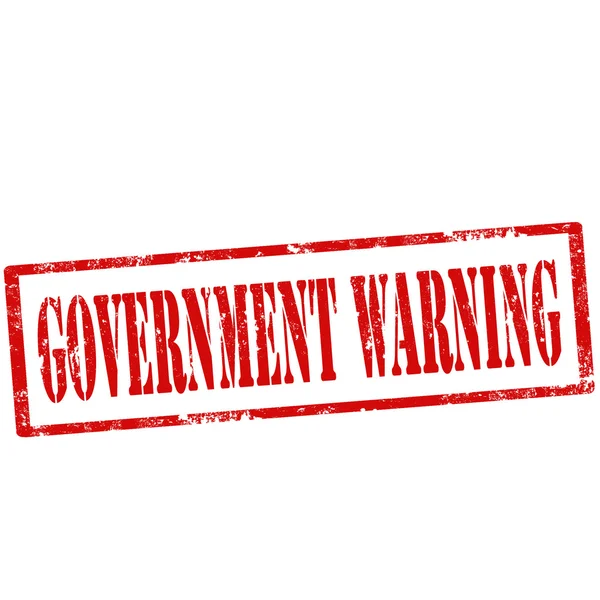 Government Warning-stamp — Stock Vector