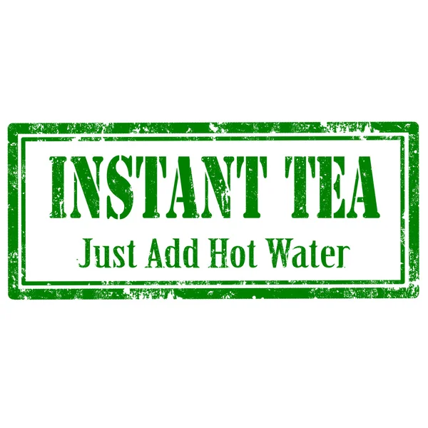 Timbre instantané pour thé — Image vectorielle